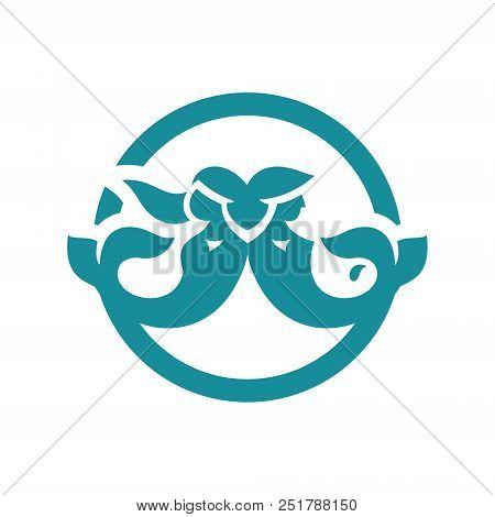 Mythical Creatures Isolated On A White Background