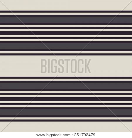 Retro Gray Colored Seamless Pattern With Horizontal Stripes