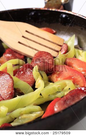 Sausage And Vegetable Stir Fry