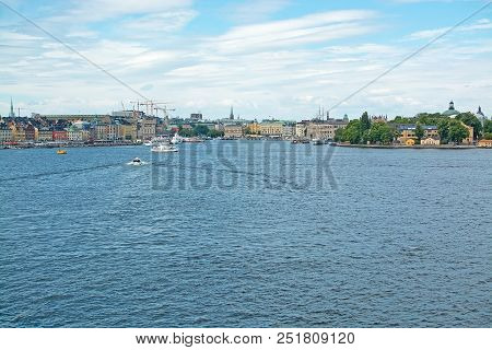 Boats For Sightseeing And Ferry For Long Distance Travel At Stadsgardskajen
