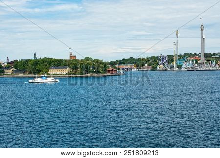 Boats For Sightseeing And Ferry For Long Distance Travel At Stadsgardskajen