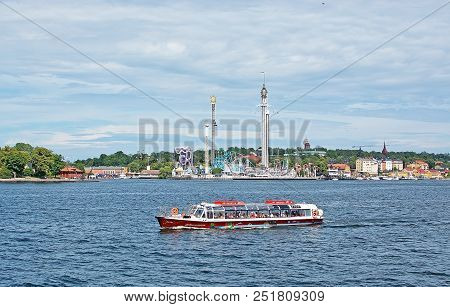 Boats For Sightseeing And Ferry For Long Distance Travel At Stadsgardskajen