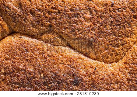 Texture Of Bread Crust With A Nonsmooth Surface Concept Of Cooking And Baking