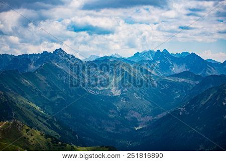 Beautiful View On Polish Tatra Mountains.
