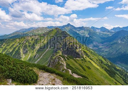 Beautiful View On Polish Tatra Mountains.
