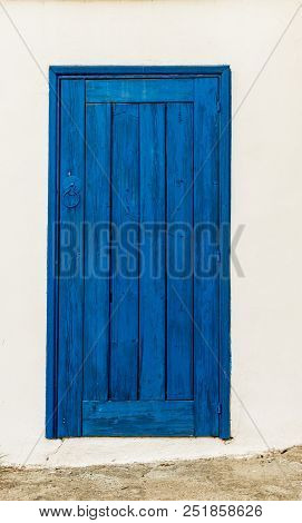 Omodos, Cyprus. May 2018. A View Of A Typical Building In The Traditional Village Of Omodos In Cypru