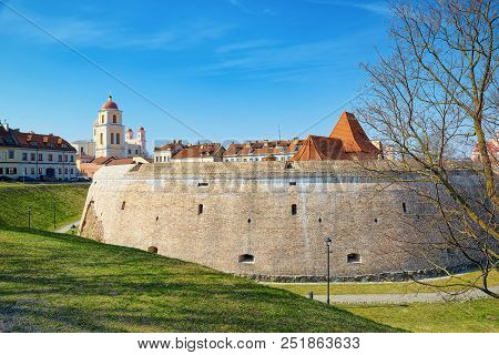 Bastion Of The Vilnius City Wall. Lithuania.