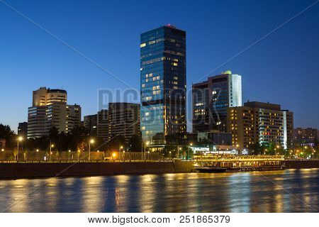Moscow, Russia - July 29, 2018: International Tade Center Buildings In Krasnopresnenskaya Embankment