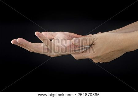 Wrist Muscle, Pain White Background Wrist Pain