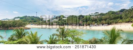 Singapore Resort Island Panorama - Beach Tourist Destination