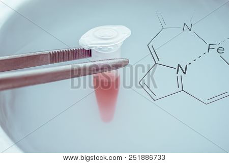 Blood In A Tube For Long-term Storage In Liquid Nitrogen Bank  For Cryostorage