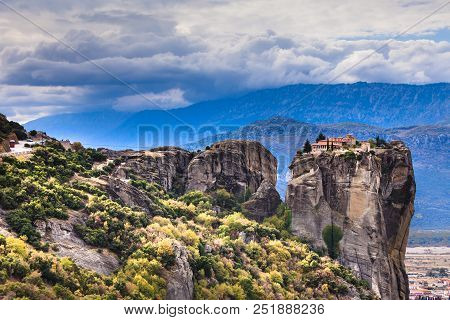 Monastery Of The Holy Trinity I In Meteora, Greece