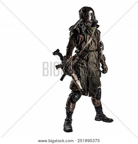 Survivor Inhabitant Of Contaminated By Nuclear Catastrophe Or Dangerous Chemical Pollution World, In