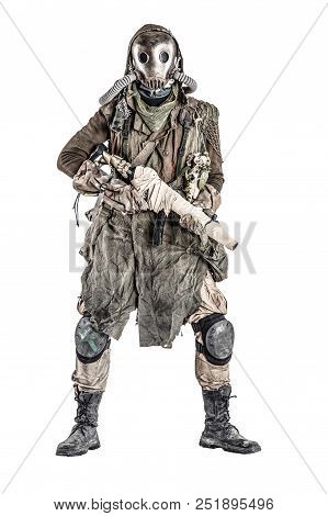 Survivor Inhabitant Of Contaminated By Nuclear Catastrophe Or Dangerous Chemical Pollution World, In