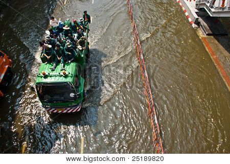 Bangkok peor inundación en 2011