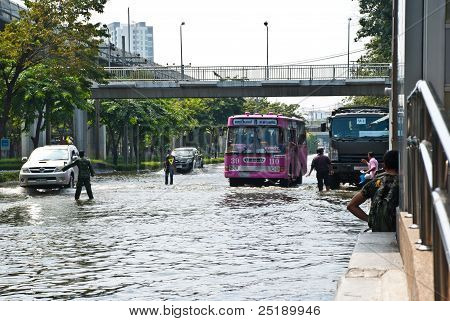 Bangkok peor inundación en 2011