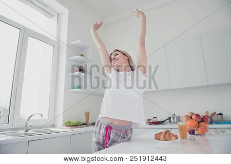 Adorable Attractive Beautiful Cheerful Smiling Adult Woman Stret
