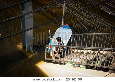 Bangkok peor inundación en 2011