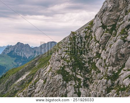 Scary Steep Mountain Scenery In The Swiss Alps Brienzer Rothorn Switzerland