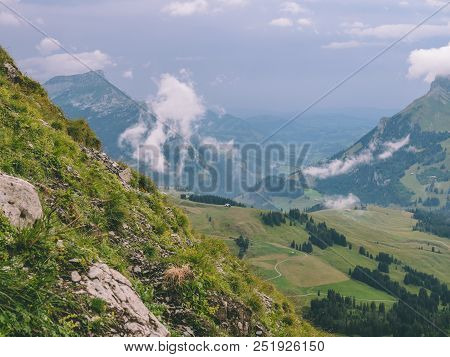 Scary Steep Mountain Scenery In The Swiss Alps Brienzer Rothorn Switzerland