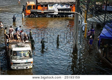 Bangkok pior inundação em 2011