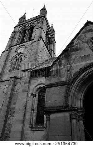 An Exterior View Of The Old Stone Church Building In The North Yorkshire Town Of Helmsley