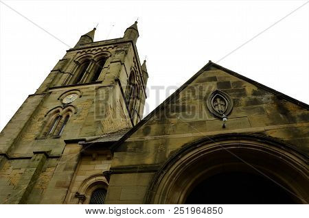 An Exterior View Of The Old Stone Church Building In The North Yorkshire Town Of Helmsley