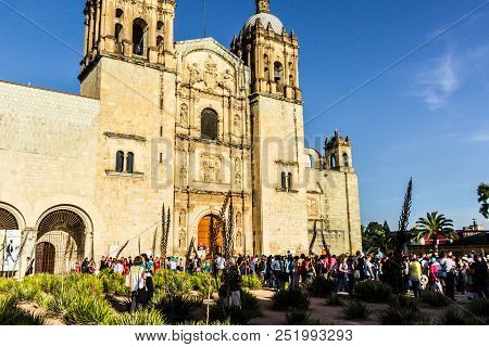 Santo Domingo Temple In Oaxaca Mexico
