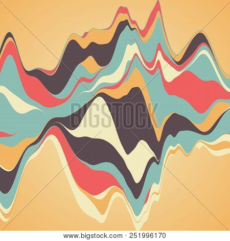 Big Data Visualization. Streamgraph. Futuristic Infographic. Inf