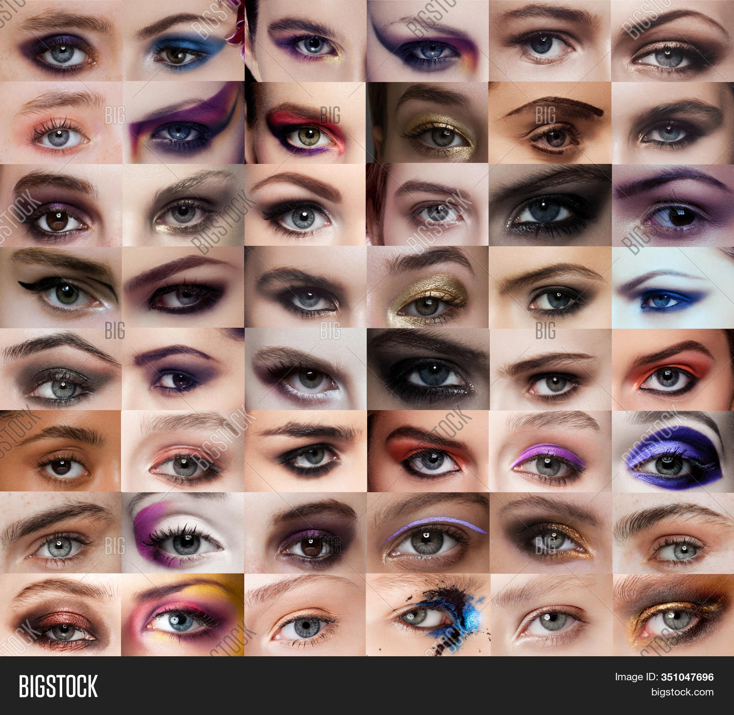 Collage Eyes Close Image & Photo (Free Trial) Bigstock