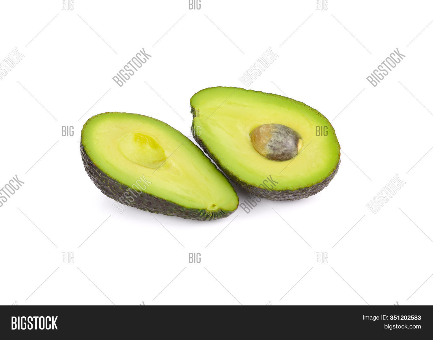 Half Cut Ripe Avocado Image Photo Free Trial Bigstock