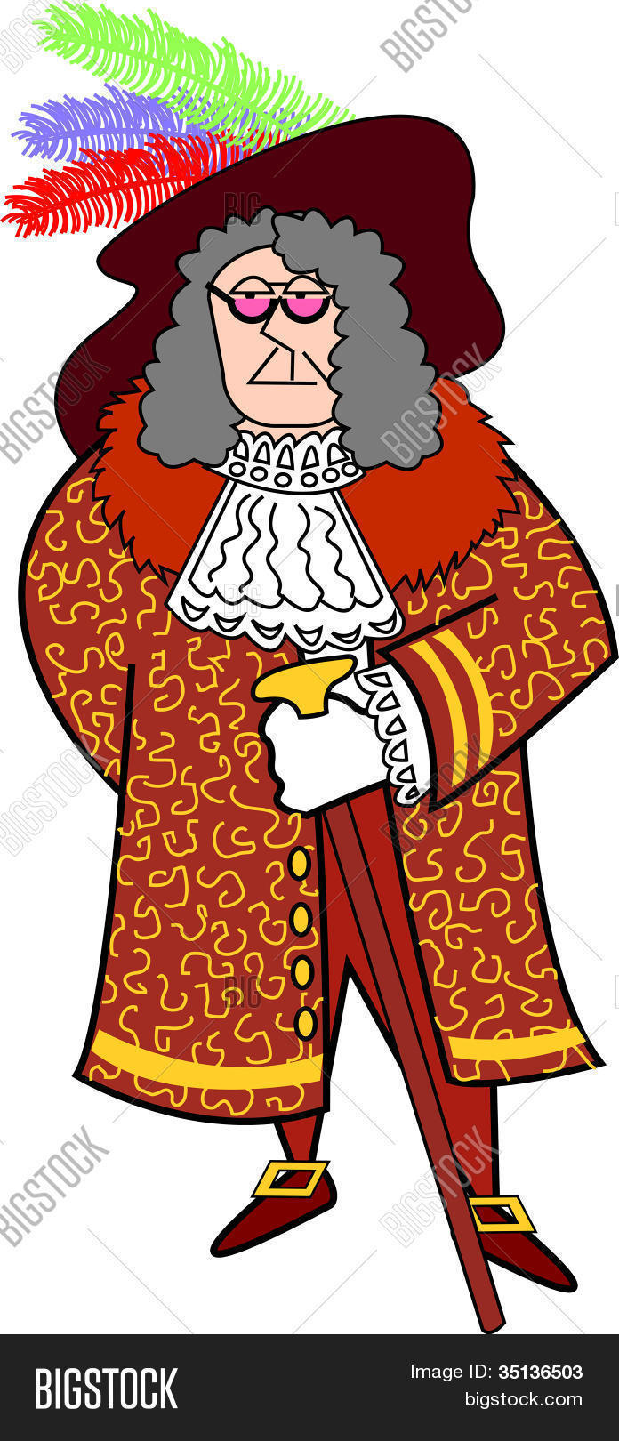 Cartoon Renaissance Man Renaissance Edwardian Vector & Photo (Free Trial) | Bigstock