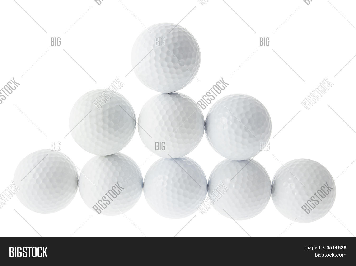 Stack Golf Balls Image & Photo (Free Trial) Bigstock