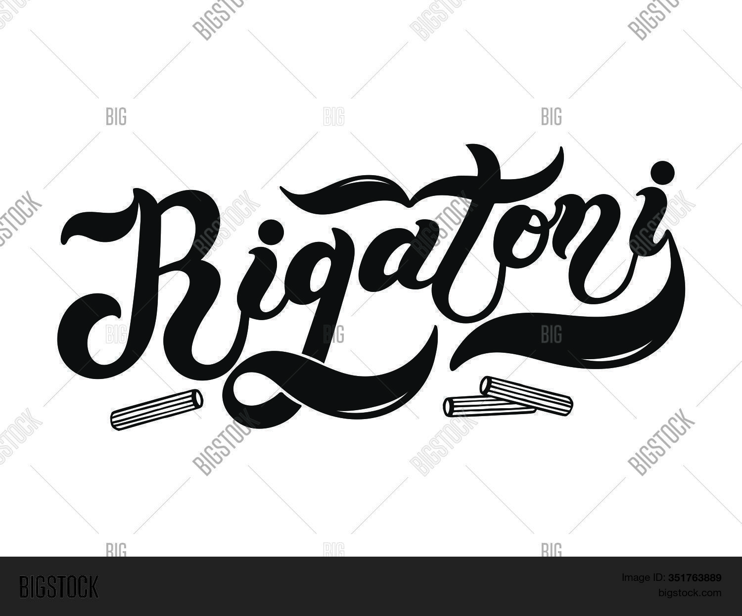 Rigatoni. Name Type Vector & Photo (Free Trial) Bigstock