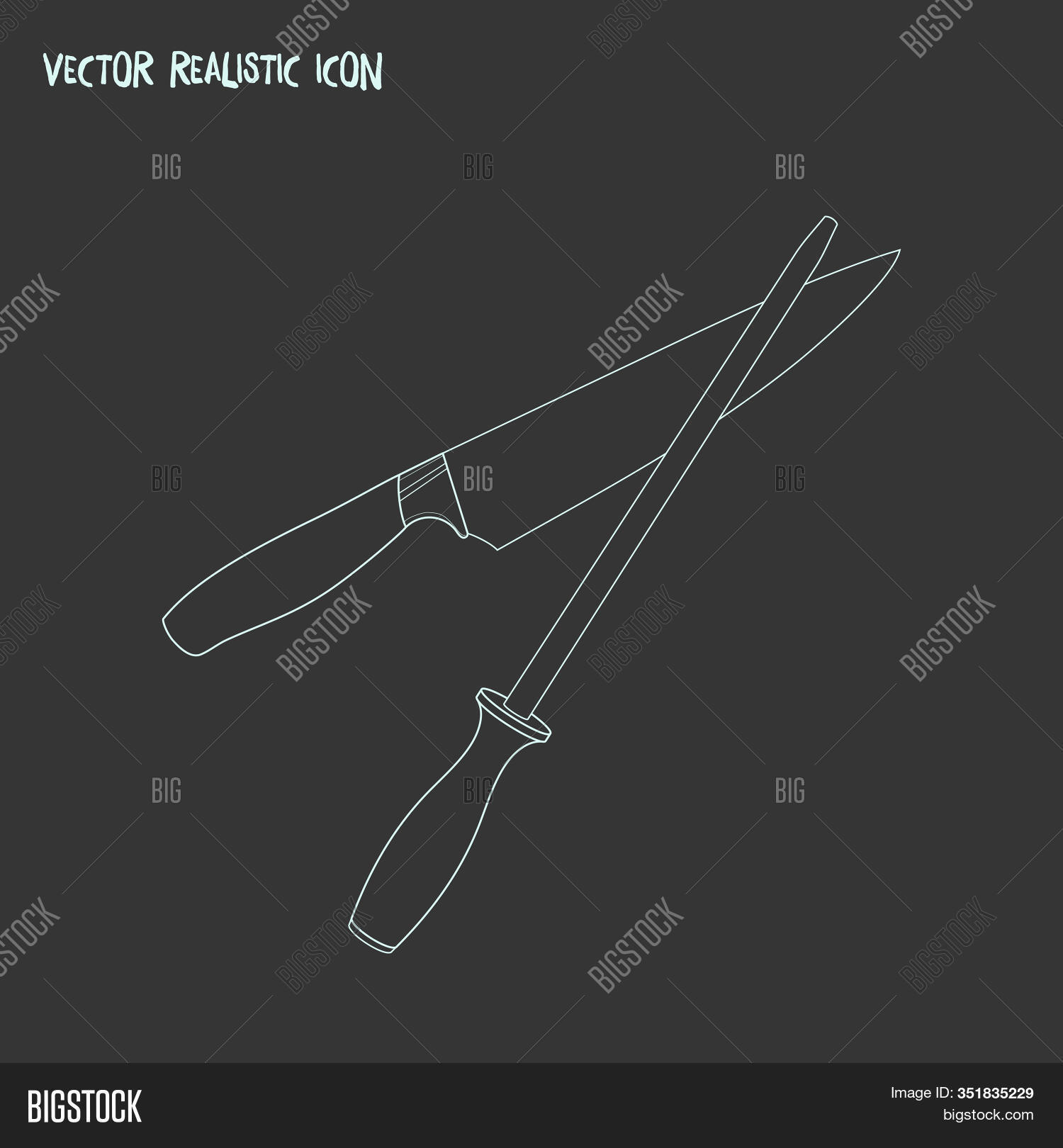 Sharpening Steel Icon Image & Photo (Free Trial) Bigstock