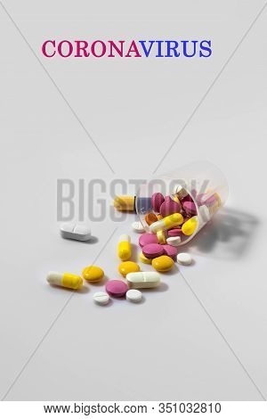 Coronavirus Treatment Concept. 2019 Nkov Coronavirus Originating In Wuhan, China.