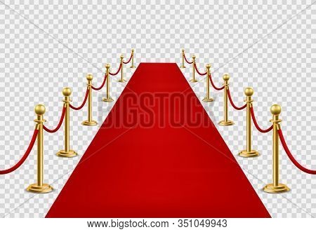 Red Carpet. Grand Opening Ceremonial, Vip Event Or State Visit. Cinema Premiere, Celebrity Entrance 