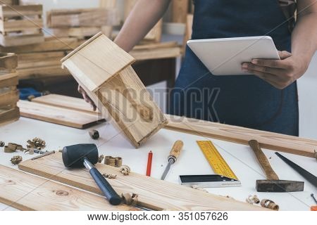 Diy Woodwork And Furniture Making Concept.