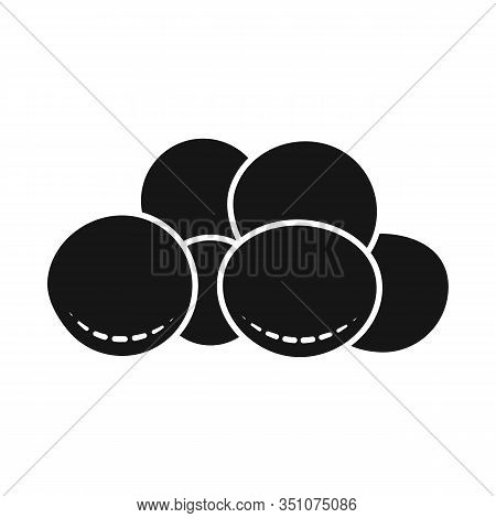 Vector Design Of Peanut And Covered Logo. Collection Of Peanut And Chocolate Vector Icon For Stock.