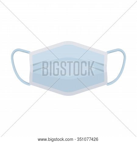 Medical Mask Vector Icon.cartoon Vector Icon Isolated On White Background Medical Mask.