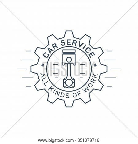 Car Service And Repair Badge Design, Stock Vector