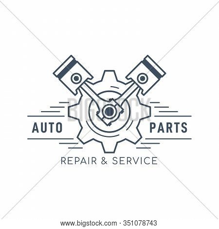 Car Service And Repair Badge Design, Stock Vector