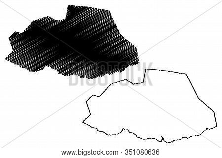 Savanne District (republic Of Mauritius, Island, Districts Of Mauritius) Map Vector Illustration, Sc