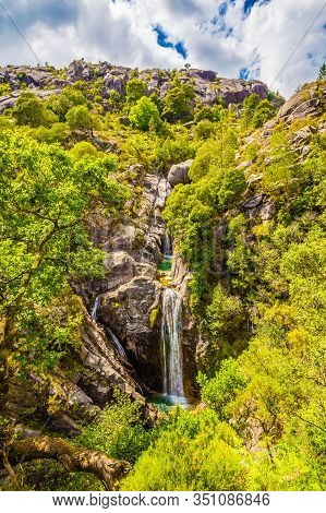 Arado Waterfall - Ermida, Peneda-geres National Park, Portugal, Europe