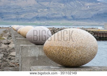 Djupivogur Iceland - June 9. 2019: The Eggs In Gledivik