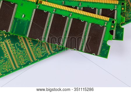 Stick Of Memory On Computer With New Ram Data For Computer