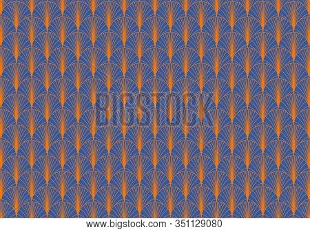 Art Deco Pattern, Vintage Wallpaper Pattern. Geometric Decorative Texture. Vintage Art Deco Vector D