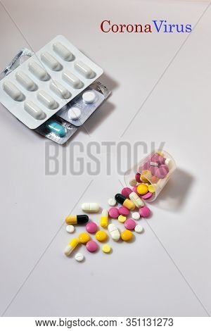 Coronavirus Treatment Concept. 2019 Nkov Coronavirus Originating In Wuhan, China.