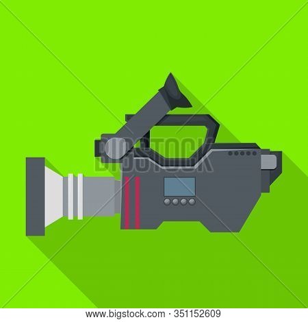 Video Camera Vector Icon.flat Vector Icon Isolated On White Background Video Camera.