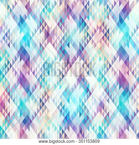 Geometric Abstract Pattern In Low Poly Style.
